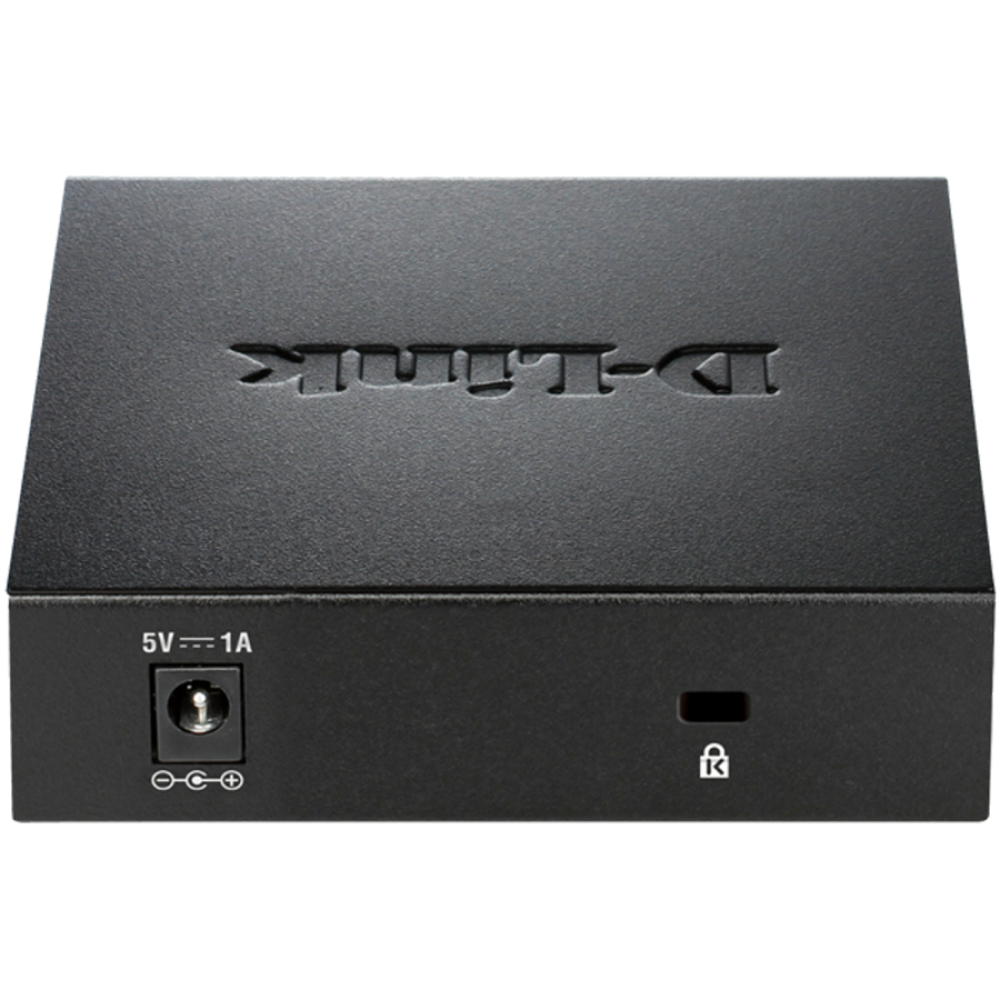 Unmanaged Switch D-Link 5 Port 1 Gbit/s extern schwarz