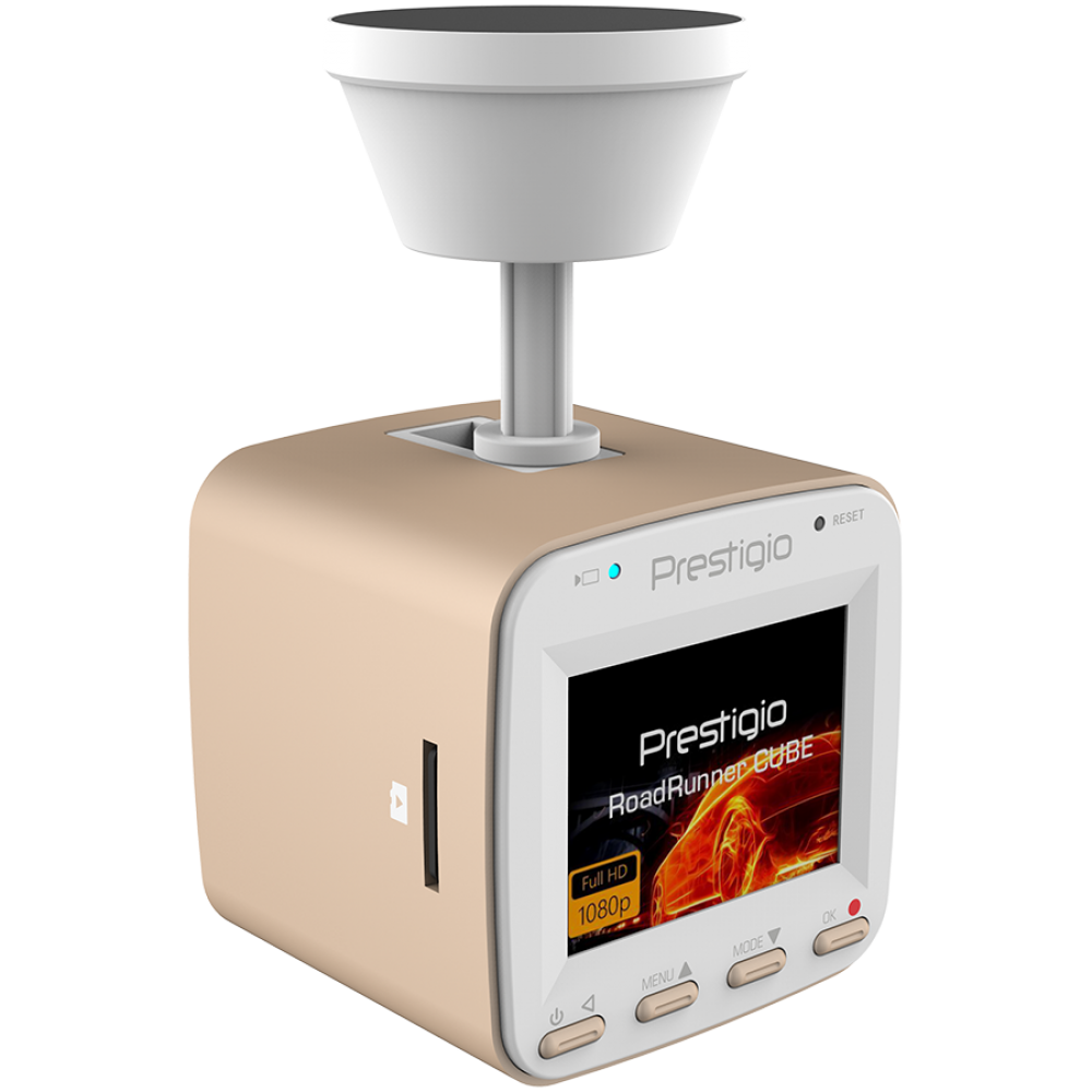 Dashcam PRESTIGIO RoadRunner CUBE FHD 1920x1080 gold/white