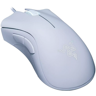 Razer DeathAdder Essential White, Mysz Gamingowa, 6400 DPI, Ergonomiczna