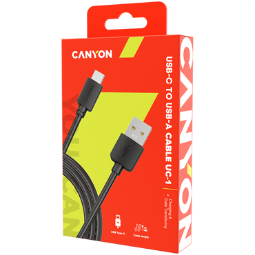 Kabel USB do USB C 5W 1 m Canyon UC 1 czarny