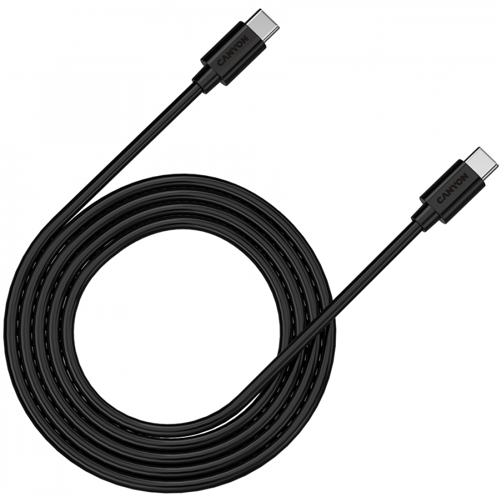 Kabel USB C do USB C 100W 2m Canyon C 12 czarny