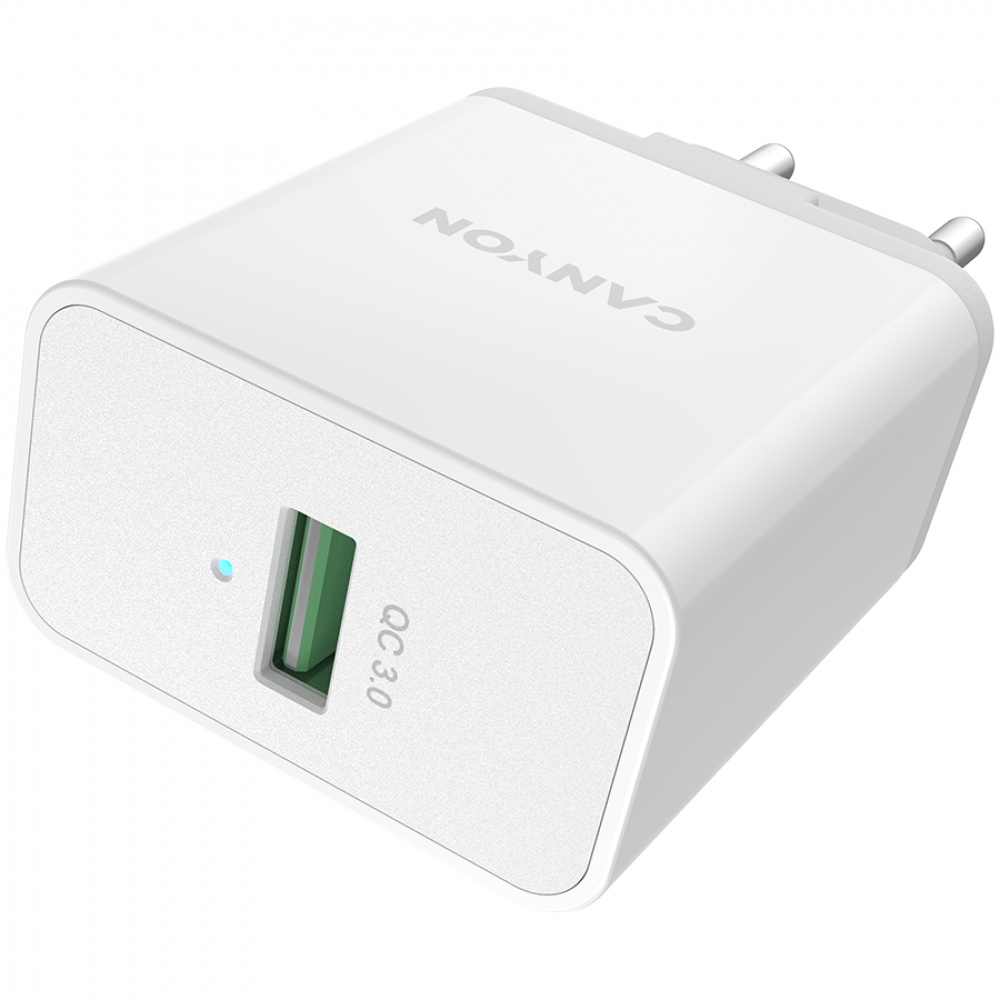 Canyon H 24 weißes 24W QC3.0 USB A Netzladegerät