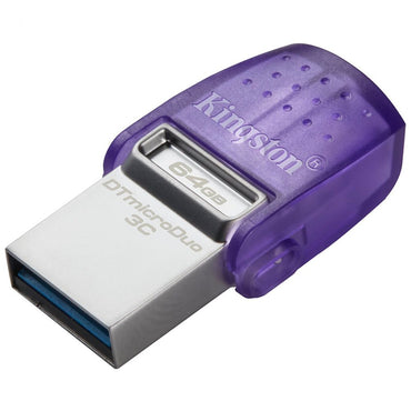USB-Stick 64 GB OTG KINGSTON DataTraveler microDuo 3C violett