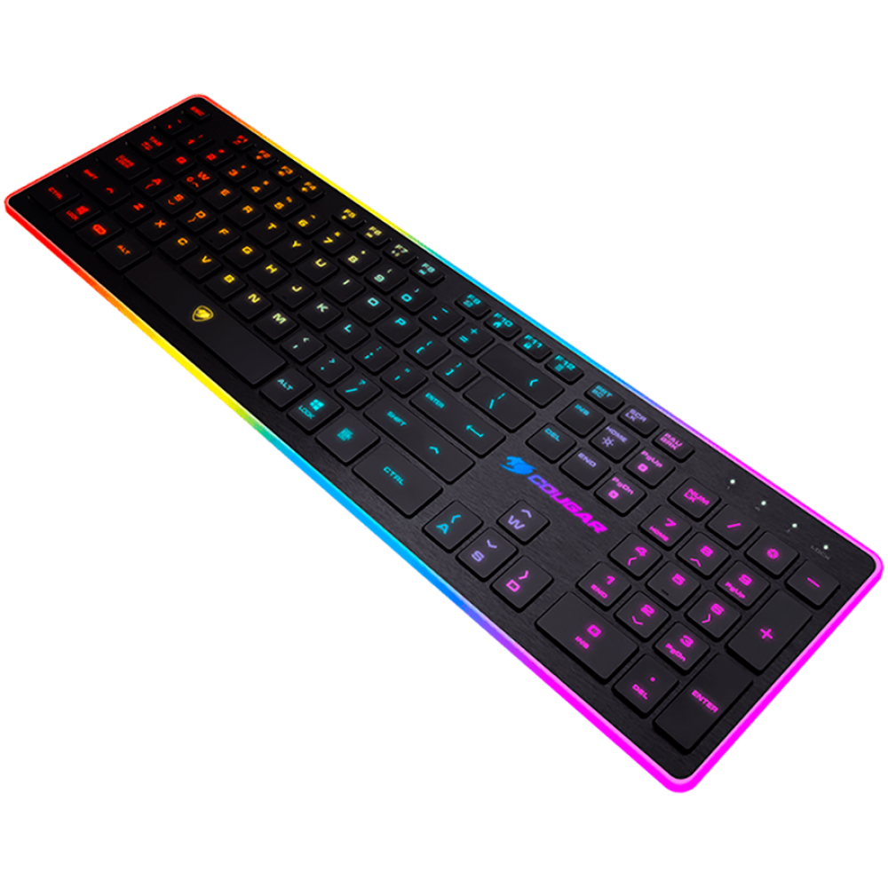 Gaming-Tastatur COUGAR Vantar, kabelgebunden, RGB-Hintergrundbeleuchtung, schwarz