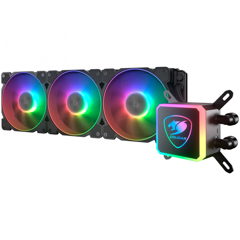 COUGAR Liquid Cooling System with RGB 3 Fans Black