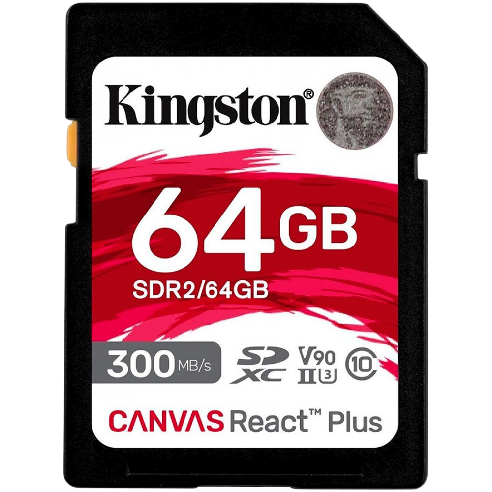 Karta pamięci SDXC Kingston 64GB UHS II 4K/8K czarna