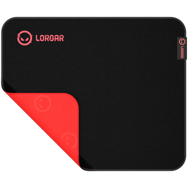 Gaming-Mauspad Lorgar Main 323, groß, schwarz, für Schreibtisch