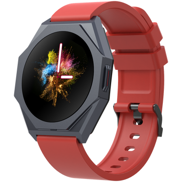 Smartwatch Canyon SW-86 mit Gesundheitsfunktionen rot
