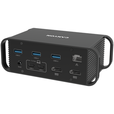Hub USB C 14 w 1 przenośny Canyon DS 95 szary