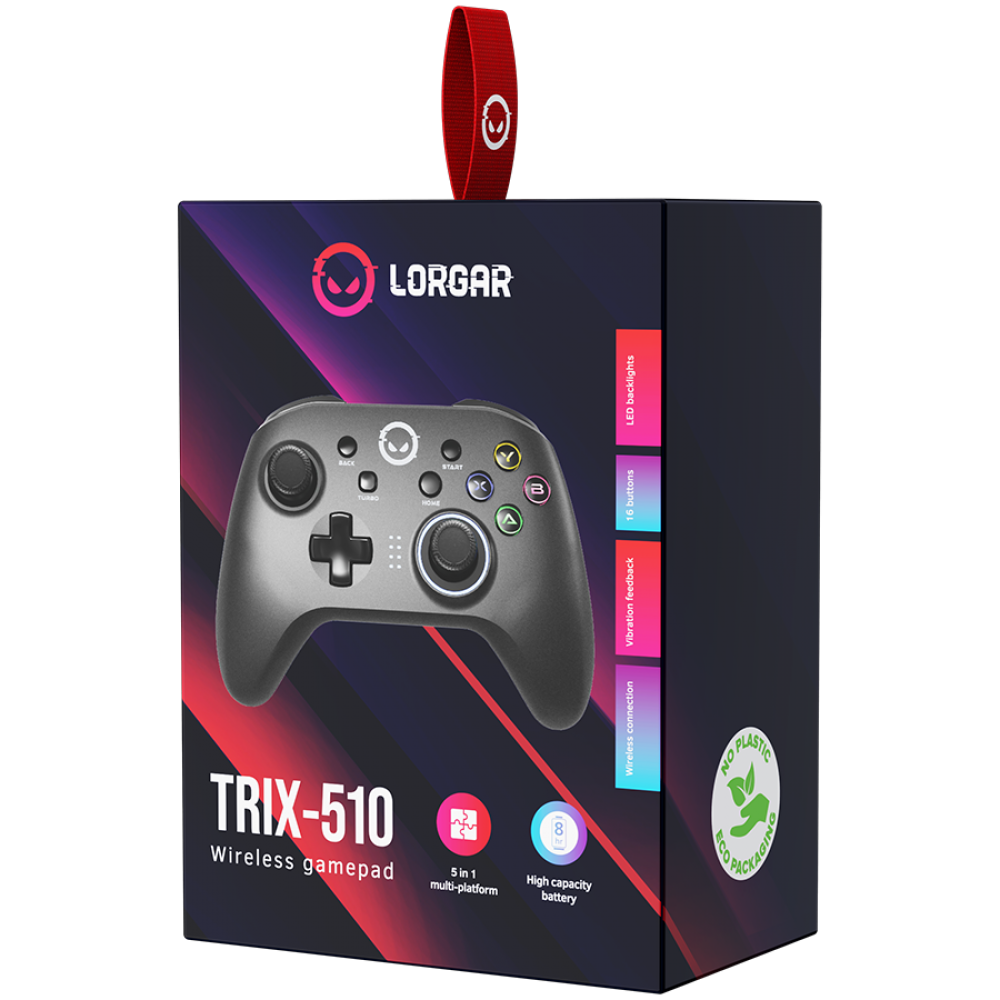 Gamepad bezprzewodowy do Android, Nintendo Switch, PC, PS3 czarny