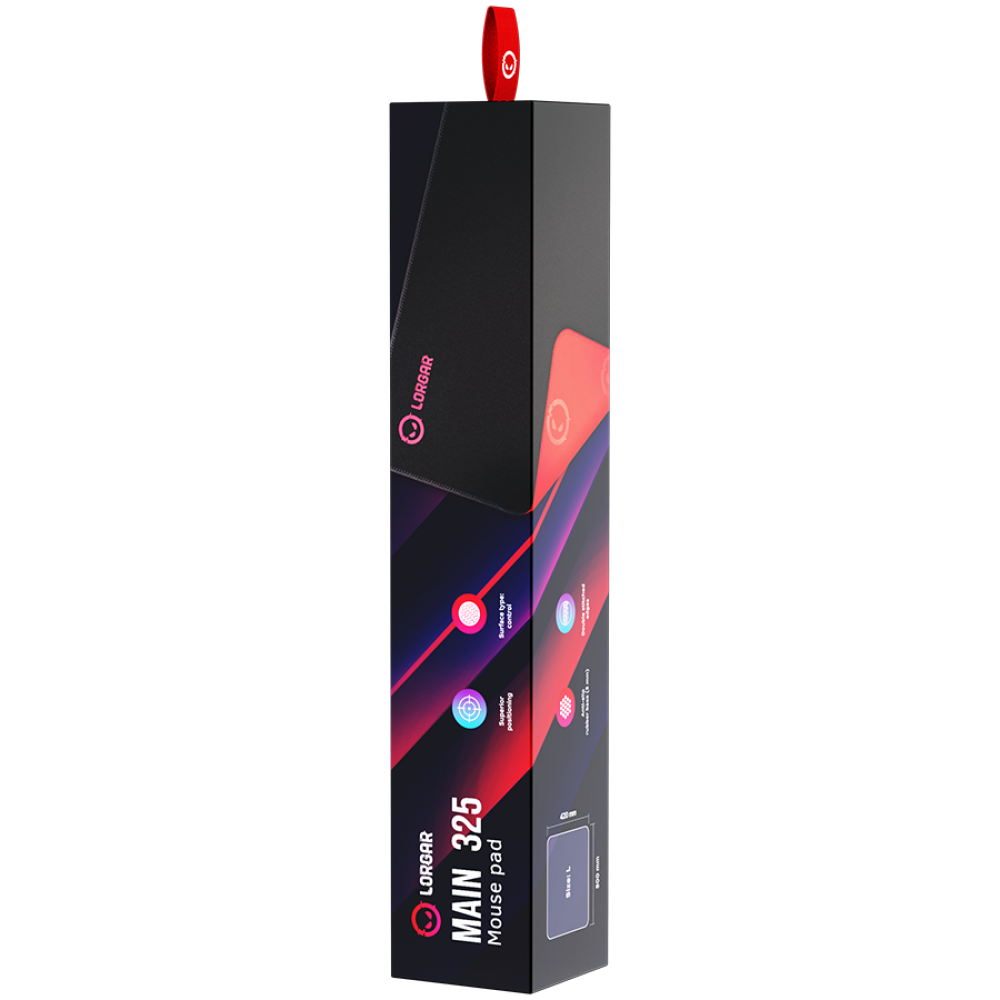 Lorgar Main 325 Black Gaming Mouse Pad