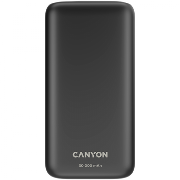 Powerbank 30000 mAh PD 20W QC 3.0 LED Canyon PB 301 schwarz