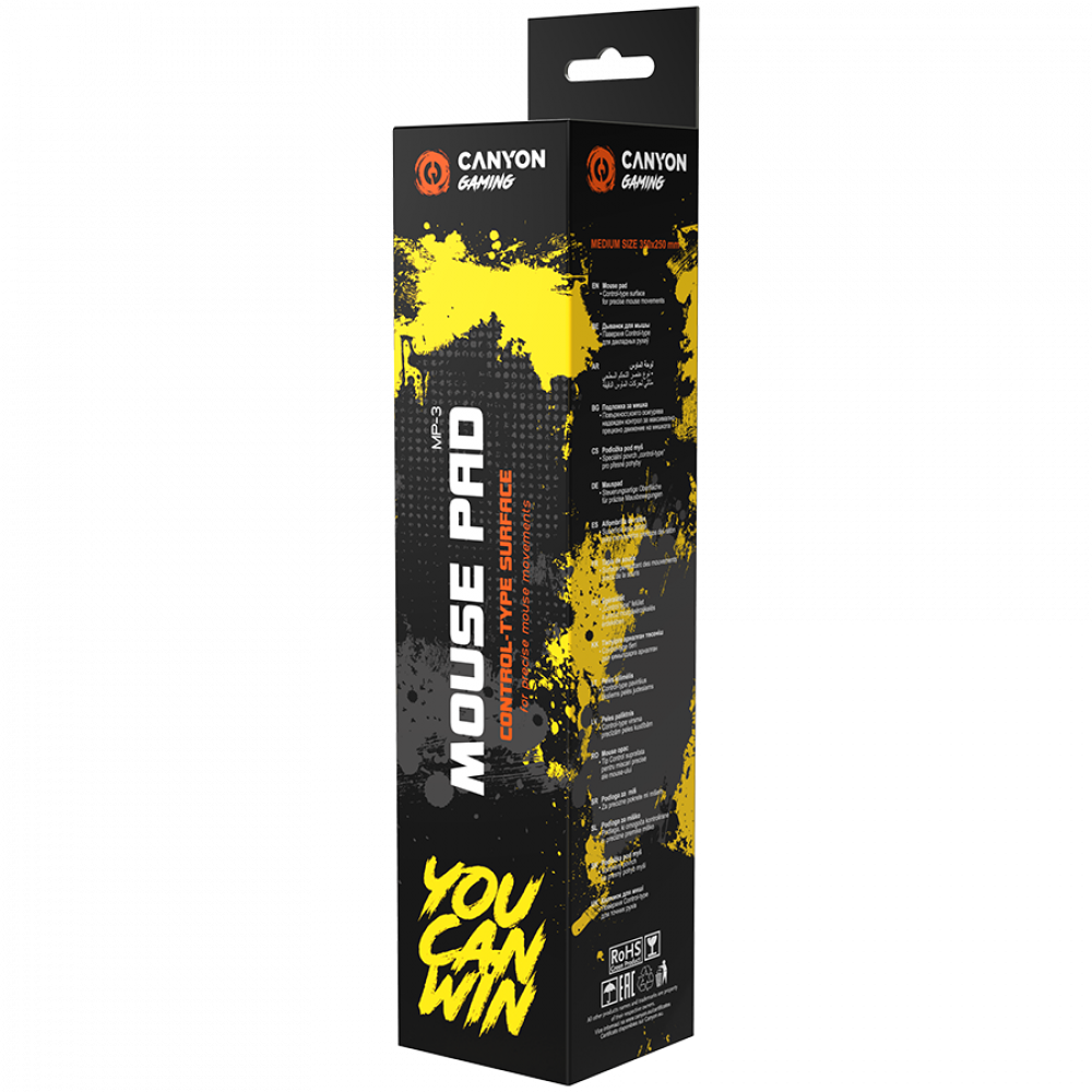 Mauspad 350x250 mm Canyon MP 3 schwarz Gaming