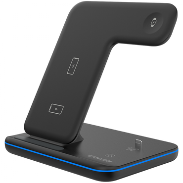 Ładowarka bezprzewodowa 15W 3w1 Canyon WS-302 czarna