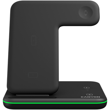 Ładowarka bezprzewodowa 15W 3w1 Canyon WS-303 czarna