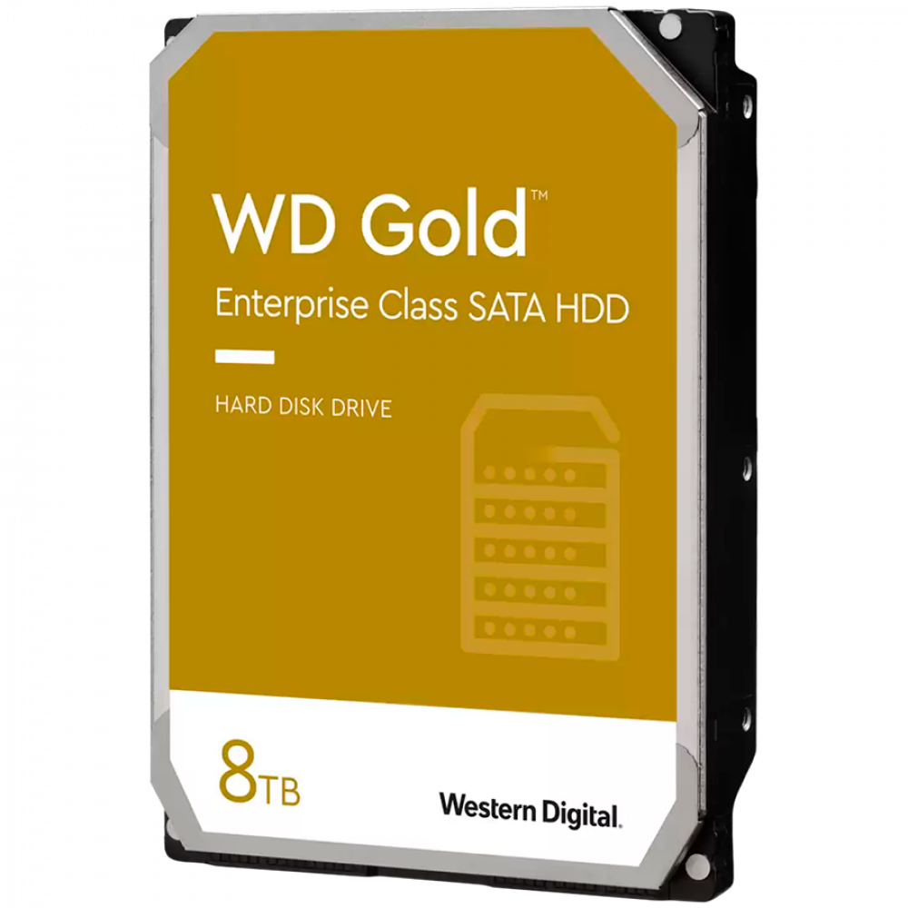Dysk twardy WESTERN DIGITAL Gold 8 TB 3.5" SATA III czarny