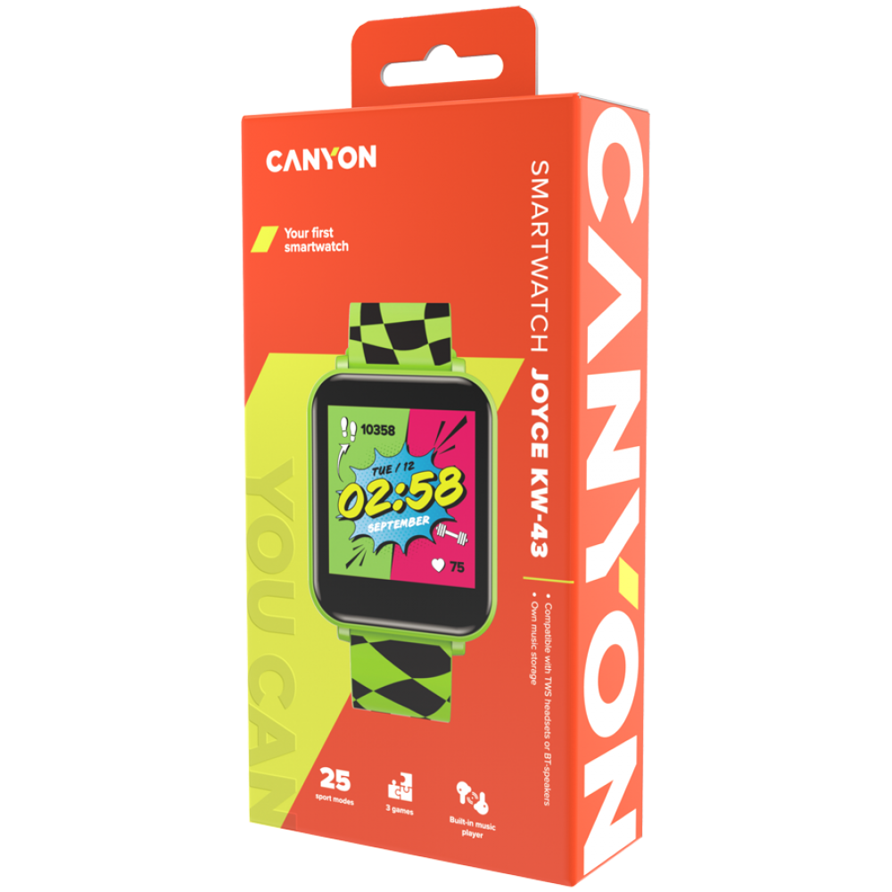 Smartwatch für Kinder DUAL BT Music Canyon KW-43 grün