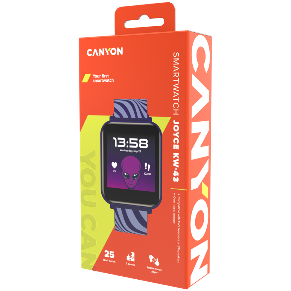 Kids Smartwatch DUAL BT Music Canyon KW-43 blue