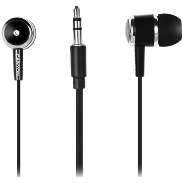 Słuchawki dokanałowe z mikrofonem 1,2 m Canyon EPM 01 czarne