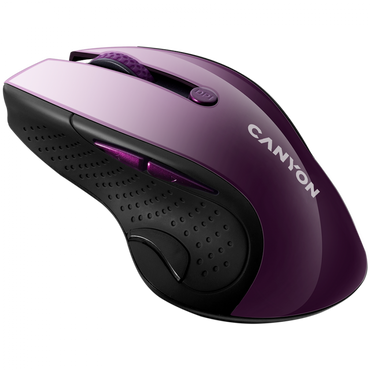 Canyon MW 01 BlueLED Wireless Mouse purple ergonomic