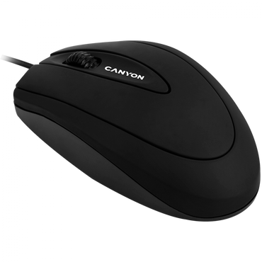 Kabelgebundene Maus Canyon CM 1 1000 DPI ergonomisch schwarz