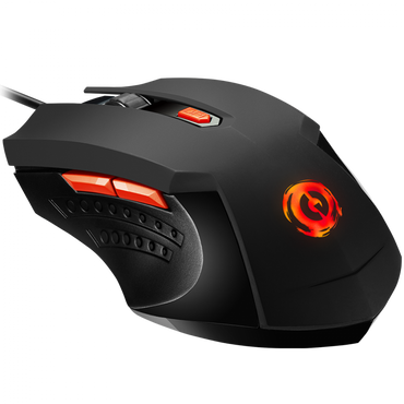 Kabelgebundene Gaming-Maus RGB 6 Tasten Canyon GM-1 schwarz
