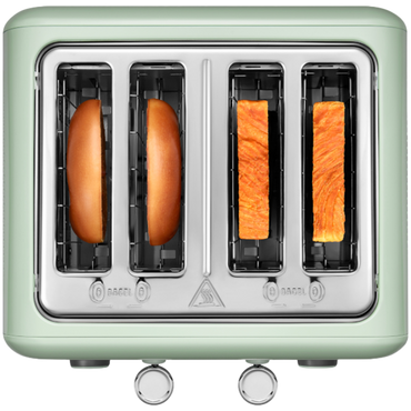Toaster Buydeem DT640E für 4 Scheiben 1800 W Auftaufunktion Pastellgrün