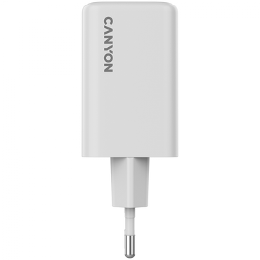 Ładowarka sieciowa GaN 65W 2xPD 1xQC EU Canyon CU65ACC biała
