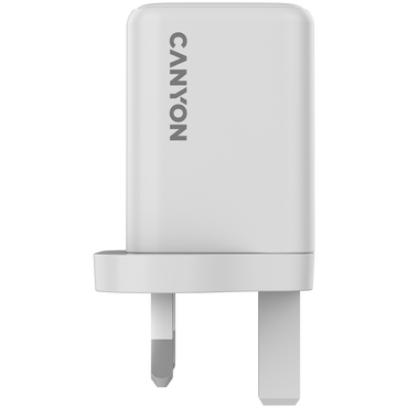 Canyon CU45AC 45W GaN 1xPD 1xQC UK Wall Charger White