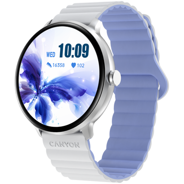 Smartwatch mit Sportfunktionen Canyon SW-69 Weiß-Blau