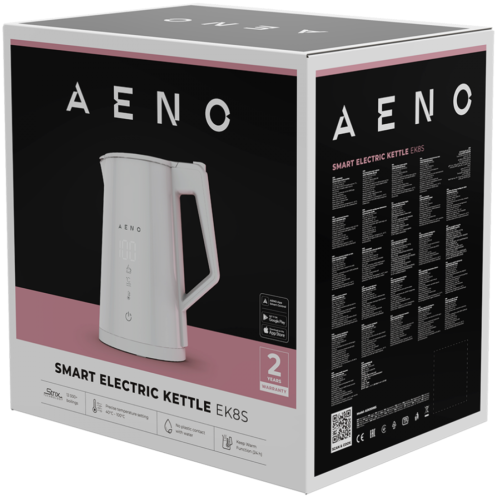 Aeno Wasserkocher EK8S 1,7 L weiß