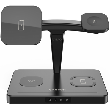 Ładowarka bezprzewodowa 15W 4w1 Canyon WS 404 czarna