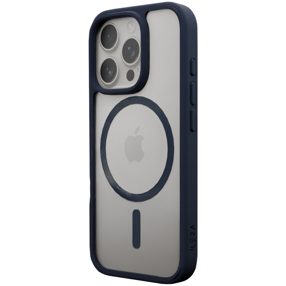 Etui ochronne iLera Go ColorAnt Clear Case do iPhone 16 Pro Max niebieskie