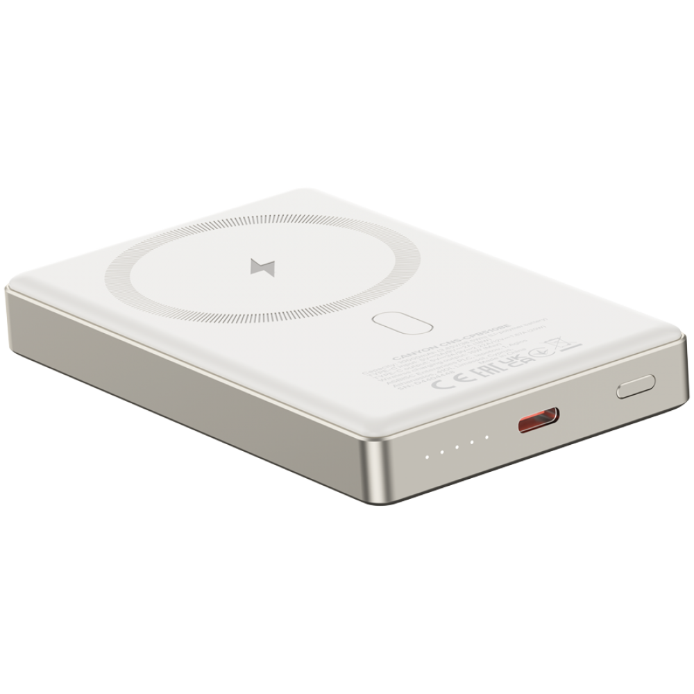 Powerbank 10000 mAh PD 20W slim Magsafe Canyon OnPower 510 beige