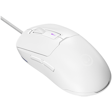 Lorgar MSA10 ultraleichte Gaming-Maus mit Kabel, weiß