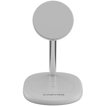 Ładowarka bezprzewodowa 15W Qi2 2w1 Canyon WCS-205 biała