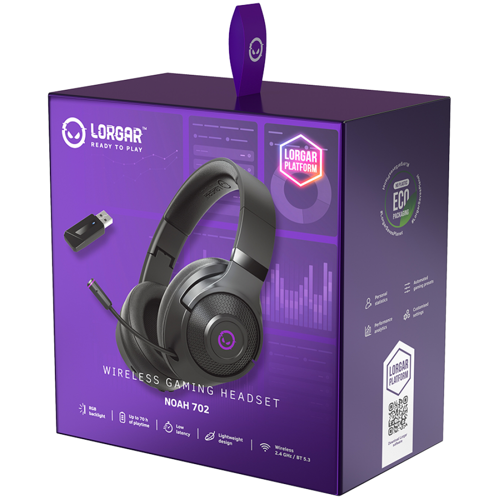 Lorgar Noah 702 Wireless Gaming Headset (carnelian)
