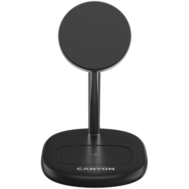 Ładowarka bezprzewodowa 15W Qi2 2w1 Canyon WCS-205 czarna
