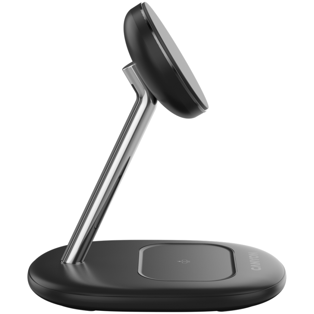 Ładowarka bezprzewodowa 15W Qi2 2w1 Canyon WCS-205 czarna