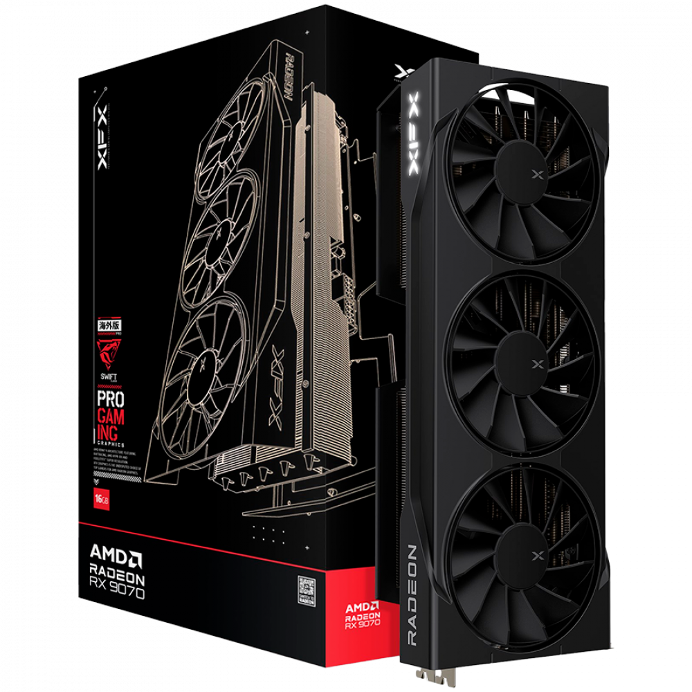 Karta graficzna XFX Swift AMD Radeon RX 9070 16 GB GDDR6
