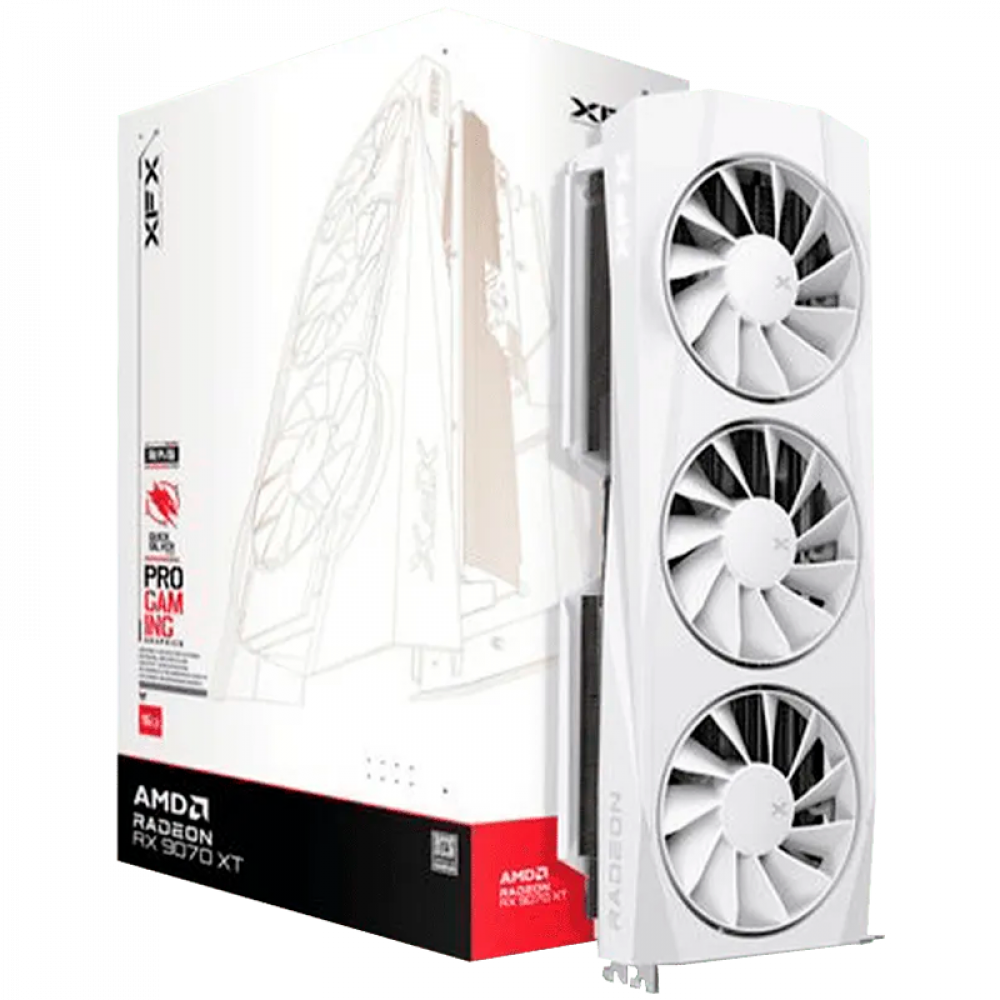 Karta graficzna XFX Quicksilver AMD Radeon RX 9070XT 16 GB GDDR6 PCIe 5.0