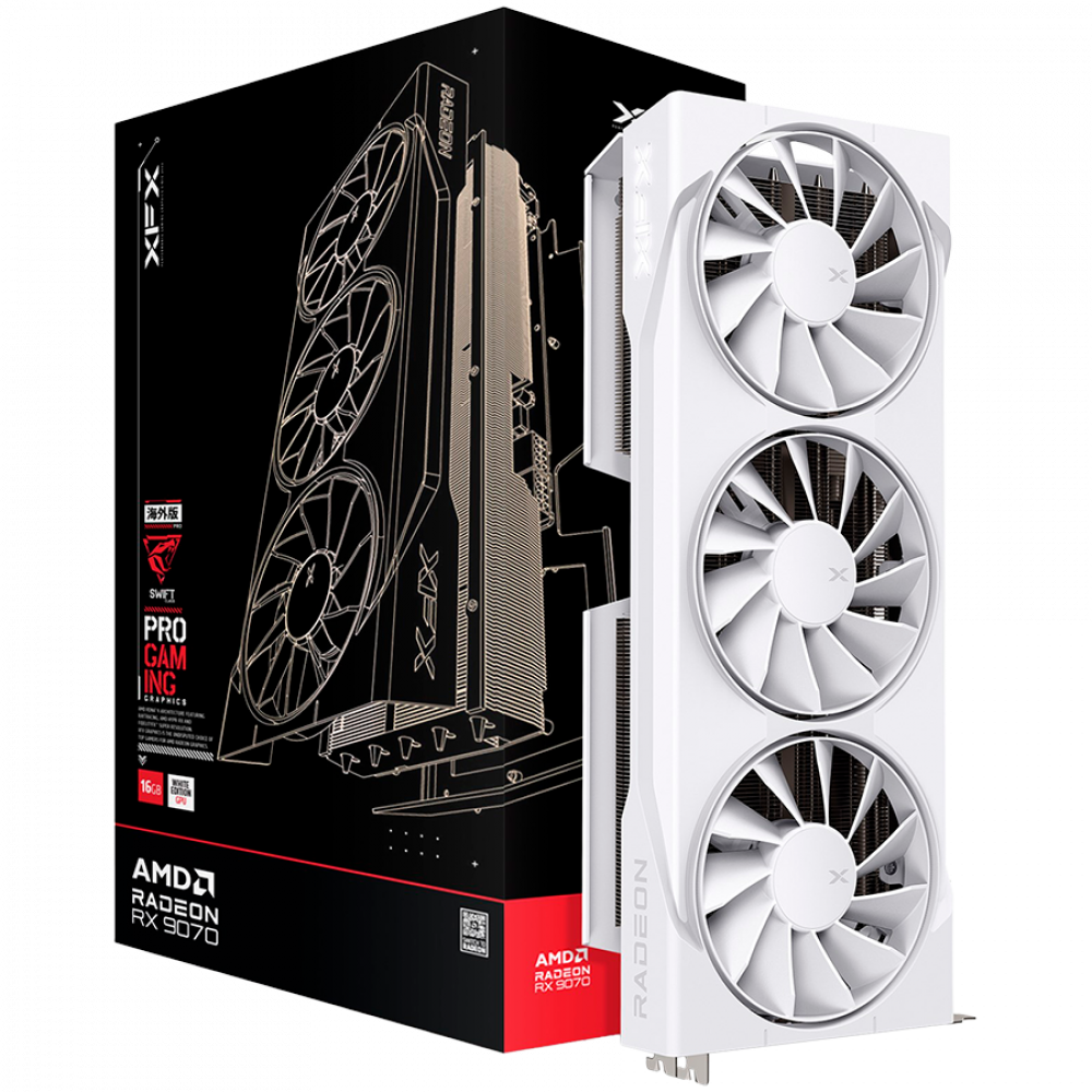 Karta graficzna XFX Swift AMD Radeon RX 9070 16 GB GDDR6 PCIe 5.0