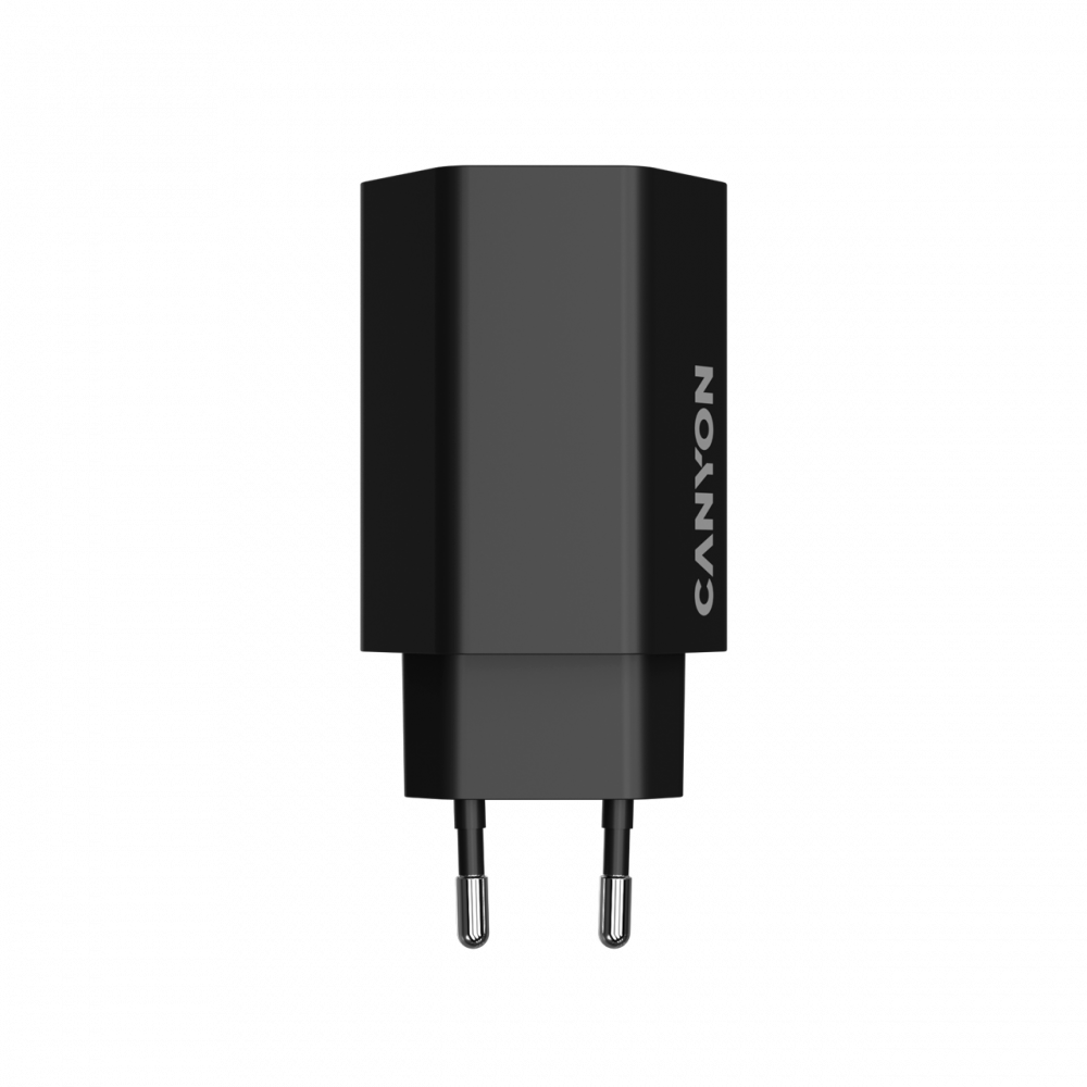 Ładowarka sieciowa 65W GaN 2xPD 1xQC EU Canyon Hexagon czarny