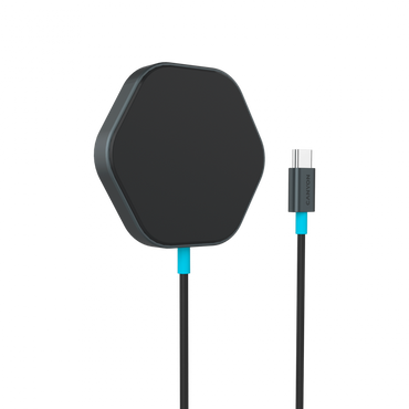 Ładowarka bezprzewodowa 10W Canyon Hexagon 110 niebieska