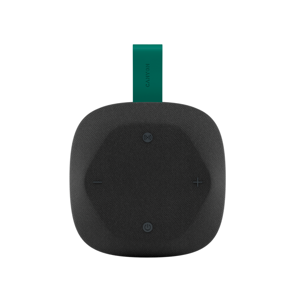 Głośnik Bluetooth 8W IPX5 przenośny Canyon Hexagon 10 czarno-zielony