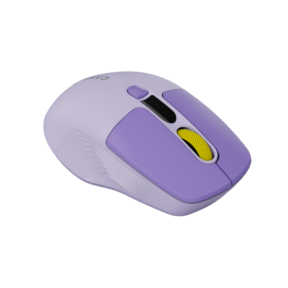 Kabellose geräuschlose Maus Dual-Modus LCD Canyon MW-26 violett