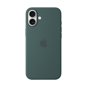 iPhone 16 Plus MagSafe Silicone Case Lake Green
