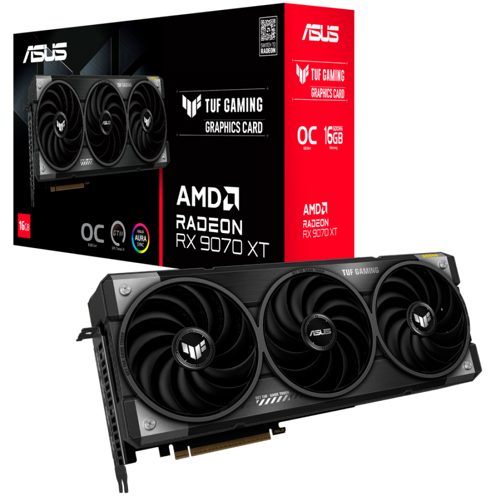 Karta graficzna ASUS TUF Gaming Radeon RX 9070 XT OC 16 GB