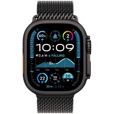 Apple Watch Ultra 2 Tytanowy z Milanese Loop czarny