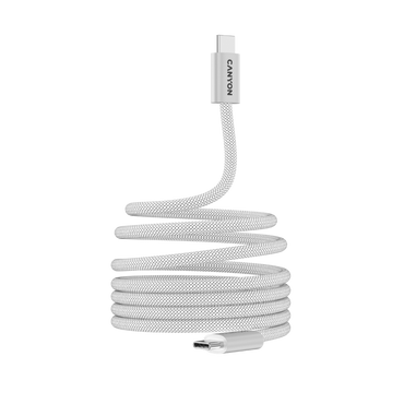 Kabel magnetyczny OnWire 60MG USB-C - USB-C 60W 1m Canyon 60MG biały